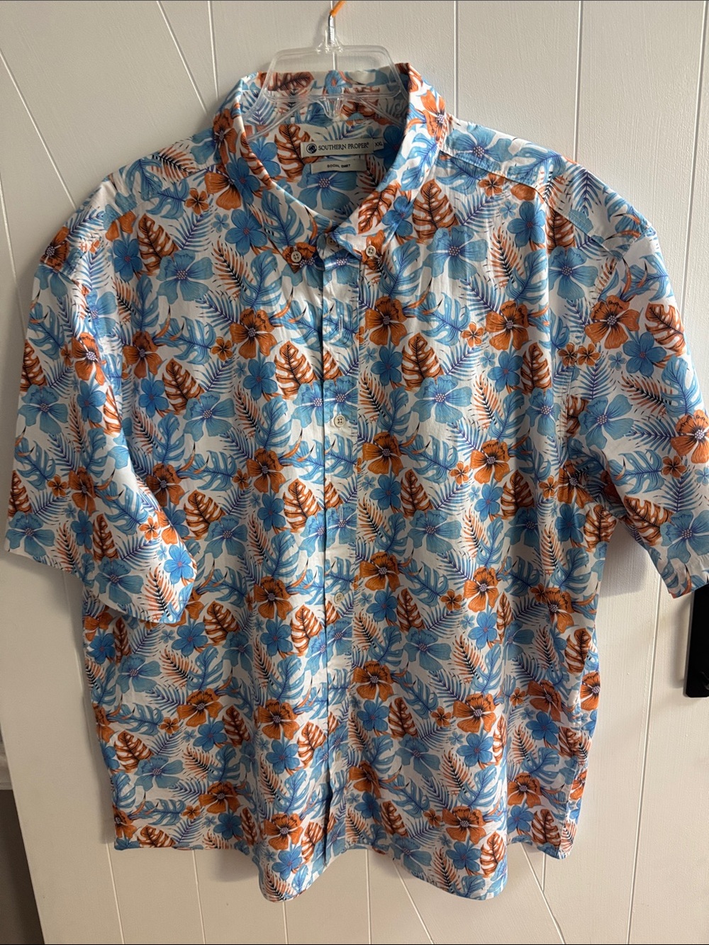 Southern Proper Social Shirt Tropical Print - Men’s XXL
